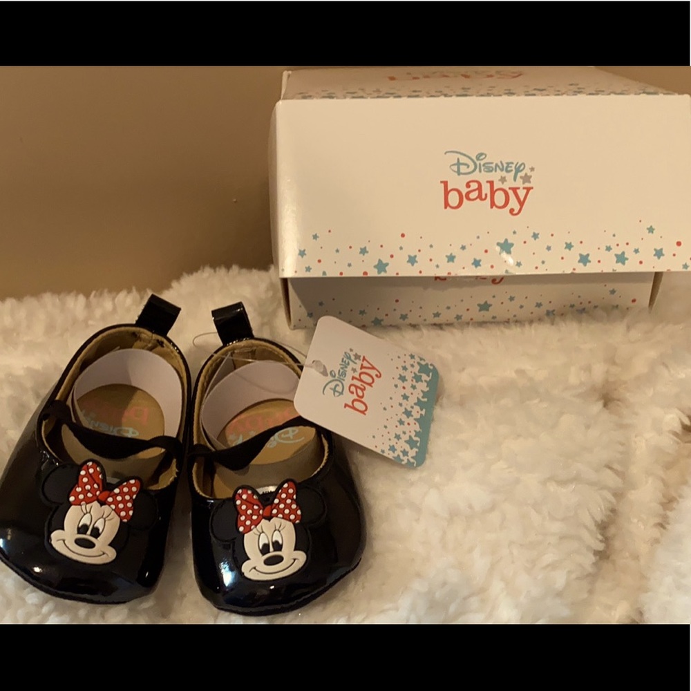 NIB Disney Minnie Mouse Baby Girl’s Ballet Flats